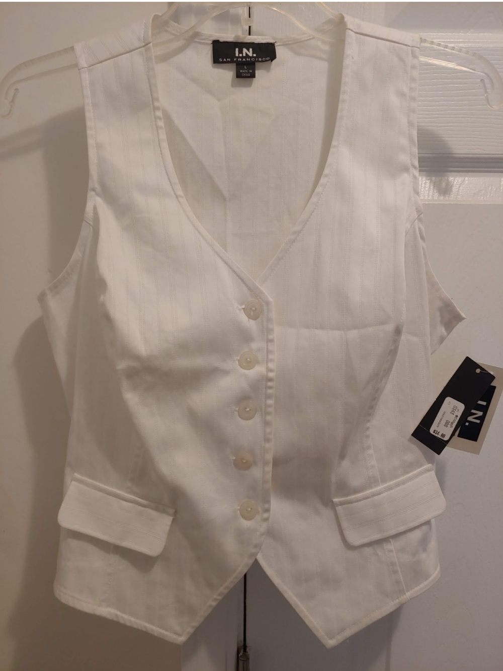 I.N. San Francisco Women’s V-Neck Formal Blazer Suits Vest Top